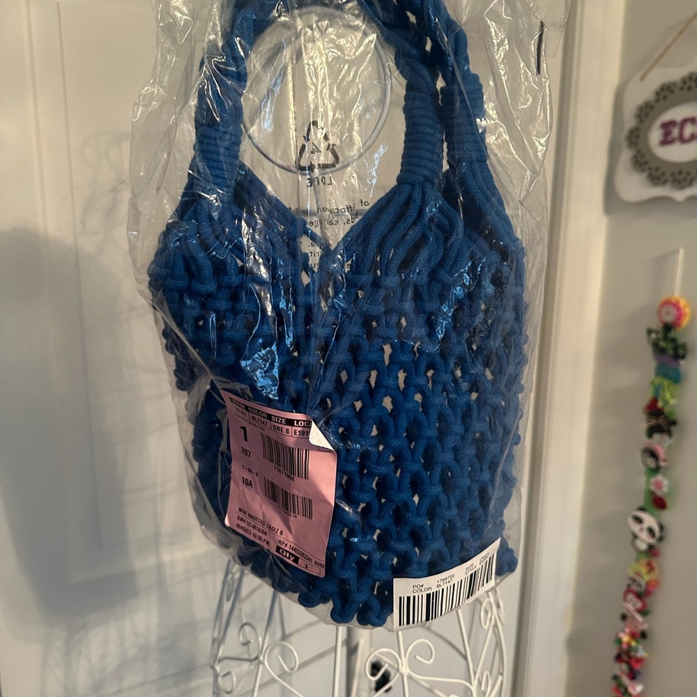 J. Crew Cadiz small hand-knotted rope tote NWT